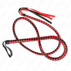 Kink - Fouet Long Serpent Rouge 210 Cm
